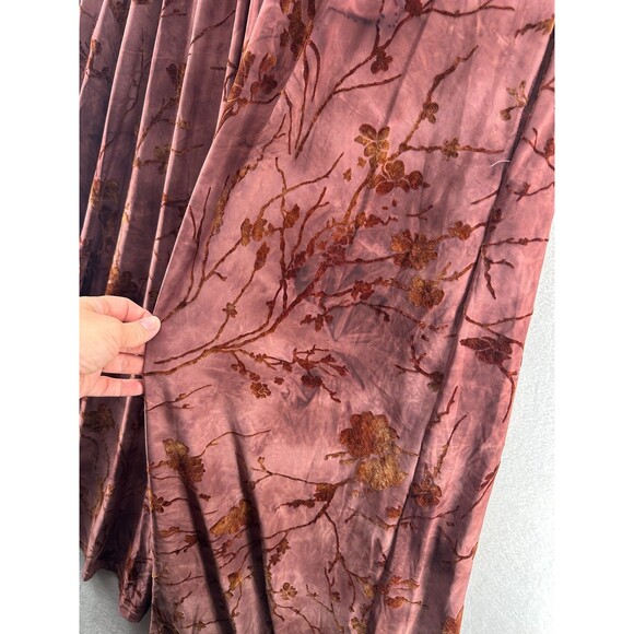 Baltic Born Leslie Dress Size 1XL Dusty Clove Velvet Burnout Maxi Short Sleeve - Picture 7 of 16